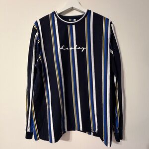 Striped Long Sleeve Shirt by FashionNova in Small size